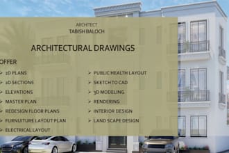draw floor plans, architectural drawings, house plans in autocad