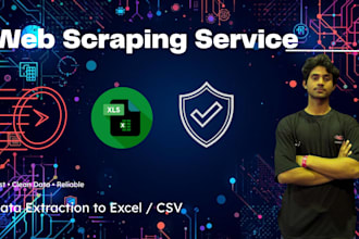 scrape website data into excel or CSV using python