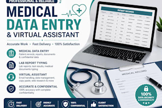 do accurate medical data entry and virtual assistant work