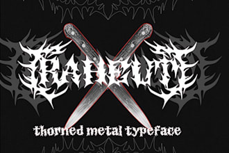 do professional metal font logo and symbol design