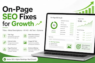 implement on page SEO fixes for growth
