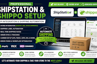 upset shipstation shippo setup api integration shopify wix woocommerce website