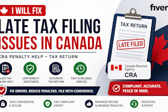 fix late tax filing issues in canada, cra penalty help, tax return