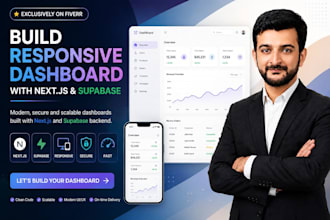 build responsive dashboard with next js supabase backend