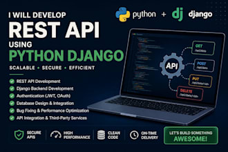 create scalable apis with django rest framework
