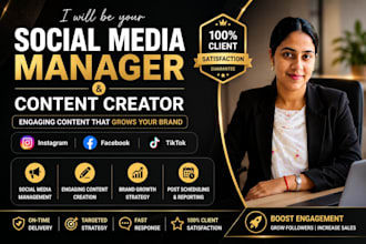 be your social media manager and content creator