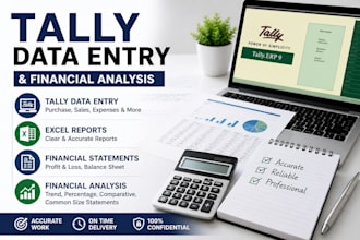 do tally bookkeeping, financial data entry, and excel formatting
