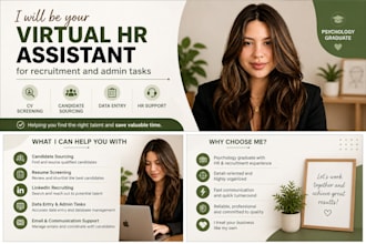 be your virtual HR assistant for recruitment and admin tasks