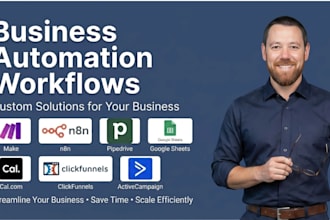 build make and n8n automation workflows for CRM and lead gen