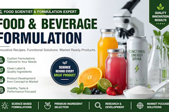formulate energy drinks, functional beverages and beverage recipes