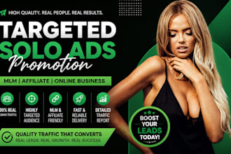 blast targeted solo ads campaign promotion MLM leads generation affiliate link