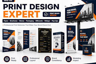 design print materials and brand visuals