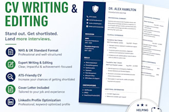 rewrite and format your nhs CV to increase interview chances