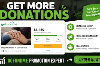 create and promote your crowdfunding gofundme campaign