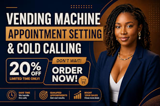 do cold calling for atm and vending machine placement