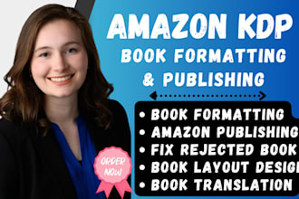 format book for kdp, direct publishing book translation to english or german