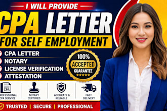 sign us cpa letter self employment notary license verification attestation