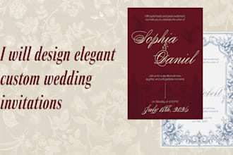 design elegant custom wedding invitations