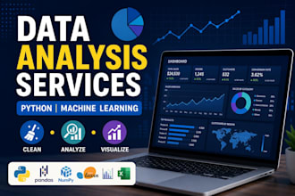 do data analysis, ml, visualization in python