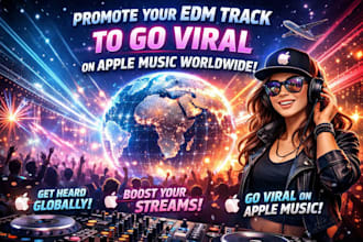 promote your edm track to go viral on apple music worldwide