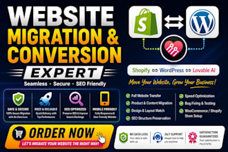 migrate clone convert transfer shopify wordpress lovable ai website seamlessly