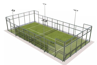 design outdoor and indoor 3d padel courts