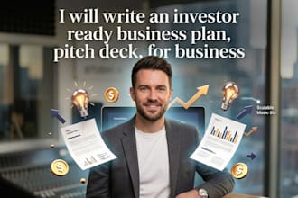 write an investor ready business plan, pitch deck, for business