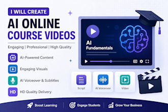 create engaging ai online course videos, elearning content, and tutorials