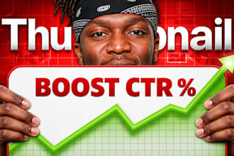 design professional youtube thumbnail for you