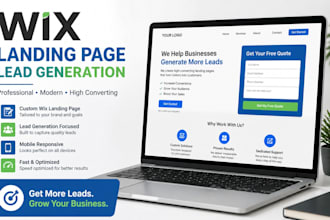 wix lead generation build wix landing page sales funnel page automation
