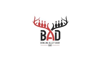 design greatest bowling bad bar brand logo
