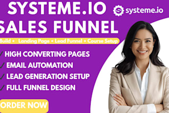 build systeme io sales funnels landing page leads pages online course optin page