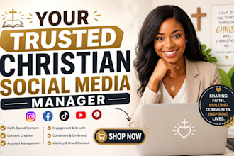 manage your christian social media and create faith based content