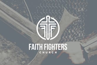 design modern church, religious, christian, faith, ministry logo