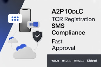 do a2p 10dlc registration, tcr setup for twilio ringcentral gohighlevel SMS