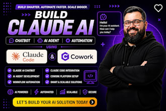 build claude ai chatbot, ai agent, and automation using claude code and cowork
