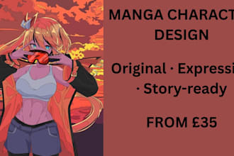 design expressive manga and anime style for your story
