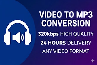 convert video to mp3 high quality audio