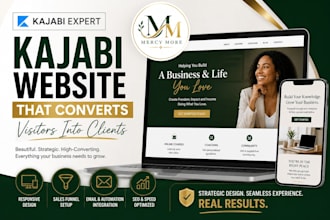 design kajabi website, kajabi course upload, kajabi landing page redesign