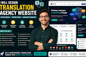 design translation agency website multilingual service website translator site