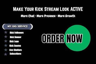 boost your kick stream engagement and make it look active