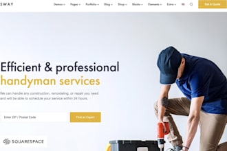 build squarespace home renovation website interior exterior renovation website