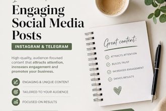 write engaging instagram and telegram posts