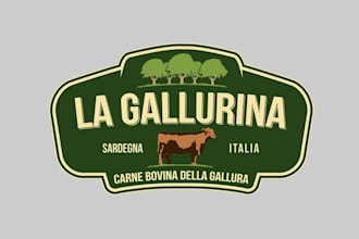create a great animal logo for my organic cattle meat farm