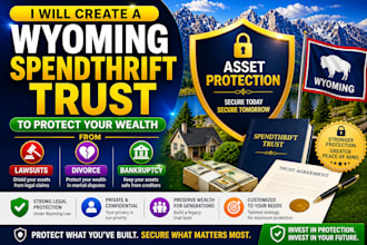 create a wyoming spendthrift trust to protect your wealth from lawsuits, divorce