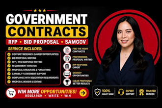 write winning government contract bid proposal rfp samgov proposal writing