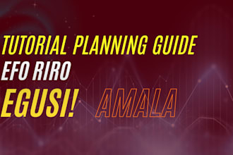 efo riro tutorial egusi ewedu planning