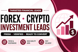 offer first hit elderly leads, bank owned leads, fresh forex leads, crypto leads