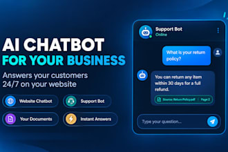 build a custom ai chatbot for your business, websites or app