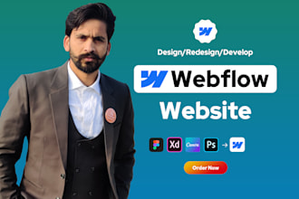 design or develop webflow website, figma to webflow, webflow developer